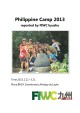Philippine Camp 2013 reported by FIWC kyushu