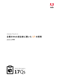 企業のWeb 担当者に聞いた 17 の質問