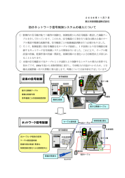 初のネットワーク信号制御システムの導入について 従来の