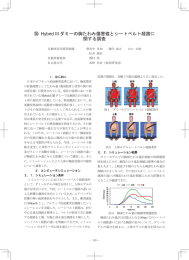 Hybrid III ダミーの胸たわみ傷害値とシートベルト経路に 関する調査