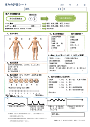 痛みの評価シート