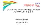 Oracle RAC 11g Release2 スケーラビリティ検証報告