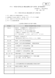 タクシー事業の活性化及び観光振興に資する事業 途中経過報告