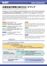 水素社会実現に向けてのロードマップ