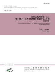 都市大気環境中における 微小粒子・二次生成物質の