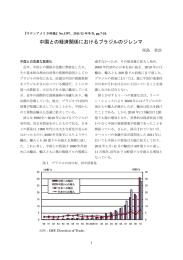 中国との経済関係におけるブラジルのジレンマ
