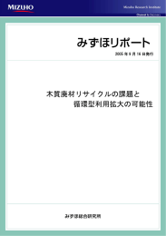 木質廃材リサイクルの課題と 循環型利用拡大の