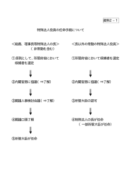 資料2−1 特殊法人役員の任命手続について ＜総裁、理事長等特殊法人