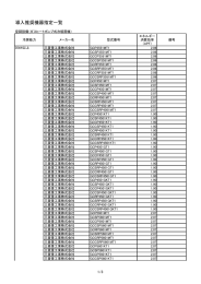 導入推奨機器指定一覧