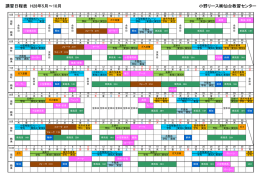 講習日程表 H28年5月～10月 小野リース  仙台教習センター