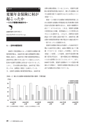 変額年金保険に何が 起こったか