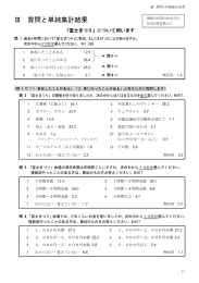 Ⅲ 質問と単純集計結果