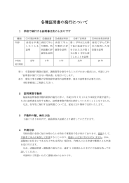 各種証明書の発行について - 福島県立平工業高等学校