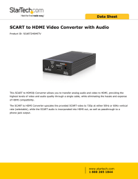 SCART to HDMI® Video Converter with Audio