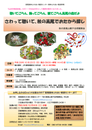 さわって聴いて、秋の高尾でおたから探し