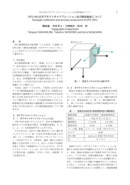 GPS/IMUのボアサイトキャリブレーション及び精度検証