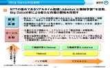 NTTの強みであるリアルタイム処理（Jubatus）と機械学習※を活用