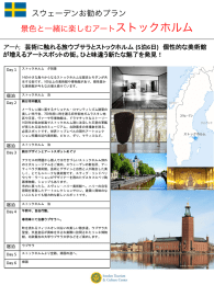 スウェーデンお勧めプラン 景色と一緒に楽しむアートストックホルム