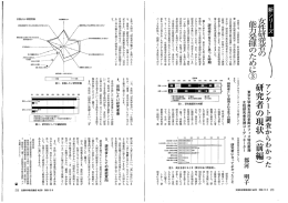 ③アンケート調査からわかった研究者の現状（前編）