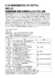 でっかい教室北海道プロジェクトプログラム H4コース： 北海道最高峰