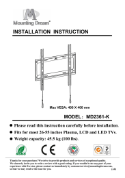 INSTALLATION INSTRUCTION