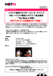 ハリウッド顔負けのスポーツエンターテイメント WWE ハイライト番組が