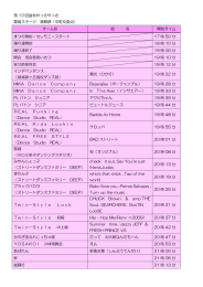 第 13 回盆地やっさやっさ 霧島ステージ 演舞順（中町