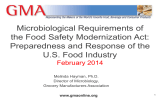 Preparedness and Response of the US Food Industry