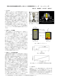 簡単な粉体供給機構を採用した低コスト型高精度粉体フィーダ （コーン