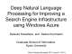 Applying Deep Linguistic Analysis to the Web using Windows Azure