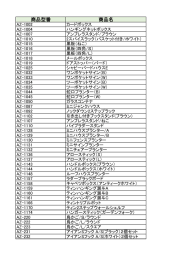 商品型番 商品名 - azi-azi