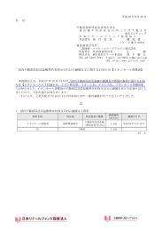 国内不動産信託受益権準共有持分(51％)の譲渡完了に関するお知らせ