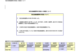 指定金融機関等の取扱いの確認について 指定金融機関等の