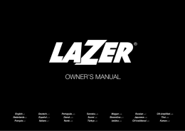 OWNER`S MANUAL