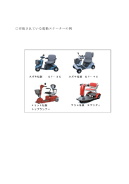 市販されている電動スクーターの例