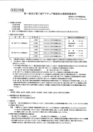 平成20年度 第一級及び第二級アマチュア無線技士国家試験案内