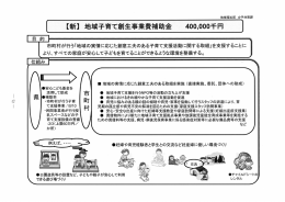 [ 【新】 地域子育て創生事業費補助金 400,000千円 ]