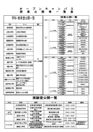 学科・教育室公開一覧