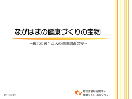 ながはまの健康づくりの宝物