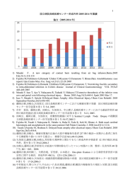 2005-2014 年 - 独立行政法人国立病院機構 長崎医療センター