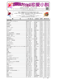 平成24年2月 恋愛小説