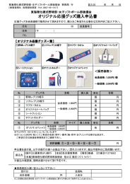 オリジナル応援グッズ購入申込書