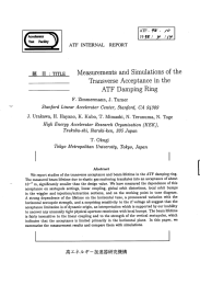 f the TranSverse ACC6pもanCe in the ATF Damping Ring