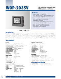 WOP-2035V - Datasheet