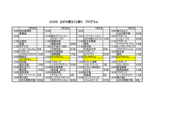 2009 さがみ野さくら祭り プログラム