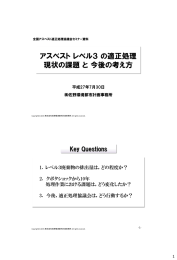 アスベストレベル3の適正処理現状の課題と今後の考え方