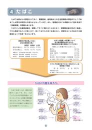 たばこは肺がんの原因だけでなく、循環器病、歯周病などの生活習慣病