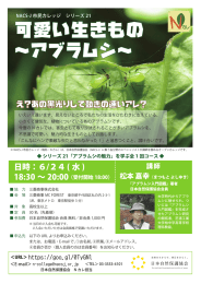 可愛い生きもの ～アブラムシ～ - 日本自然保護協会～NACS-J
