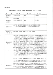 Page 1 4大学連携研究 (公募型) 支援費に係る研究成果 (ホームページ