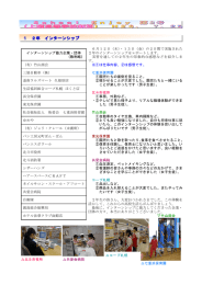 の2日間で実施された インターンシップ協力企業・団体 2年